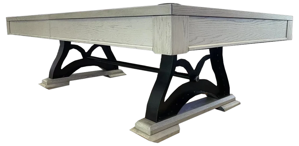 Sierra pool table, Weathered Grey finish