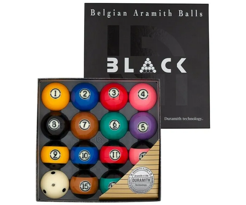 B-101 Aramith “Black” Tournament Ball Set