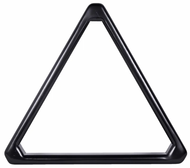 AT-205 Bull Nose Triangle Wood Ball Rack (8-ball) – Black