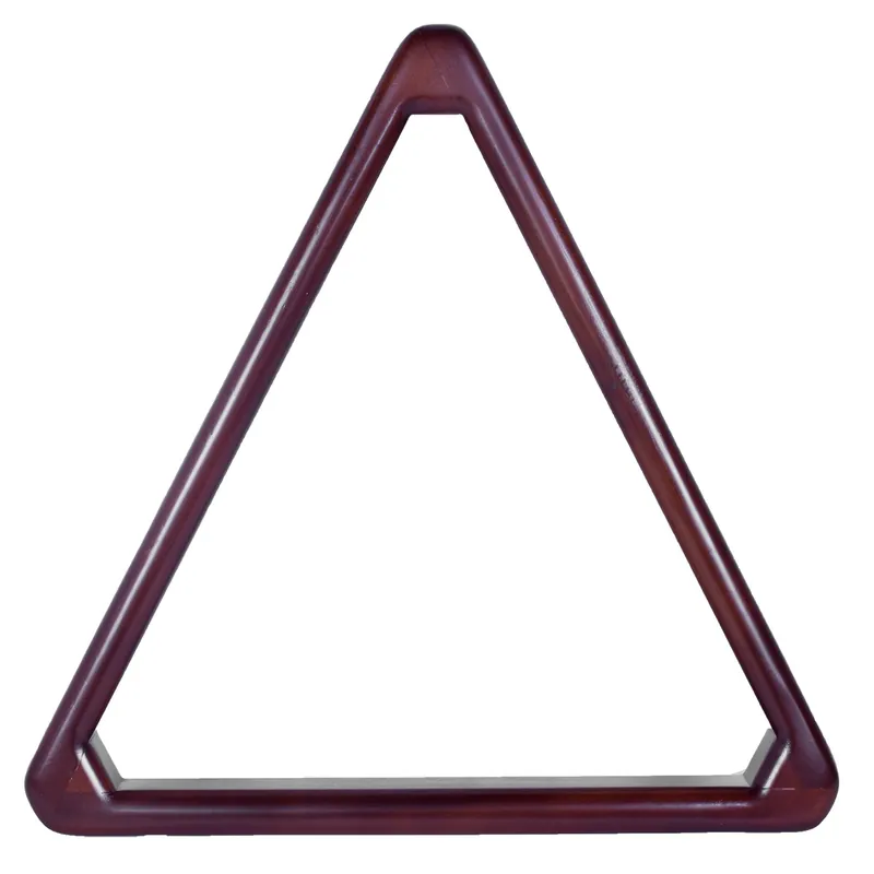 AT-205 Bull Nose Triangle Wood Ball Rack (8-ball) – Brown