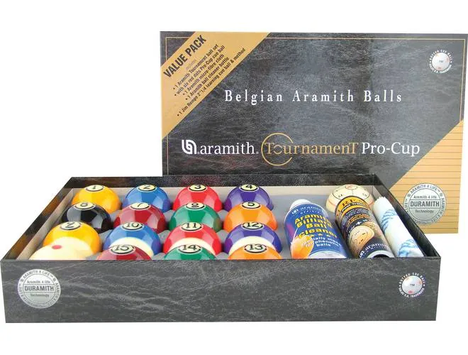 B-104C Aramith Tournament Duramith (VALUE PACK) (Black BOX)