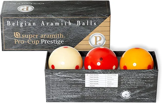 B-129 Aramith (Prestige) Carom Super Aramith Pro-Cup Set