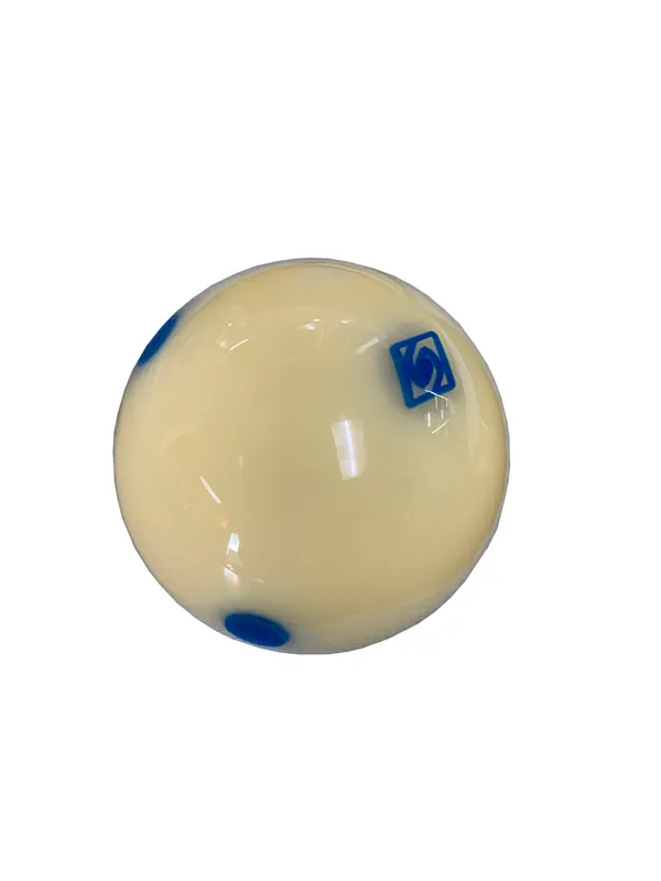 B-91/B Blue Measle (TV) Diamond Logo Cue ball 2 1/4″