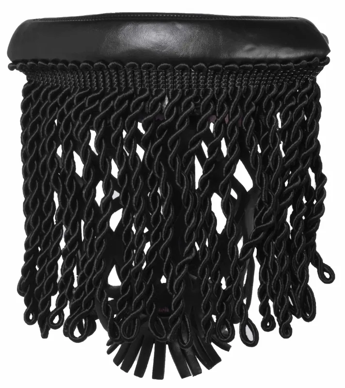 L-105 | #6 Black Fringe Pockets