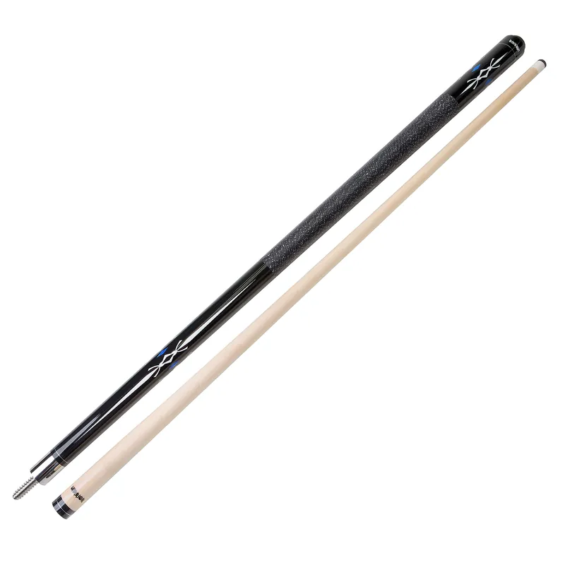 WSB19-6 | 2pcs. Warrior maple Cue Stick, s.s. joint, blk I