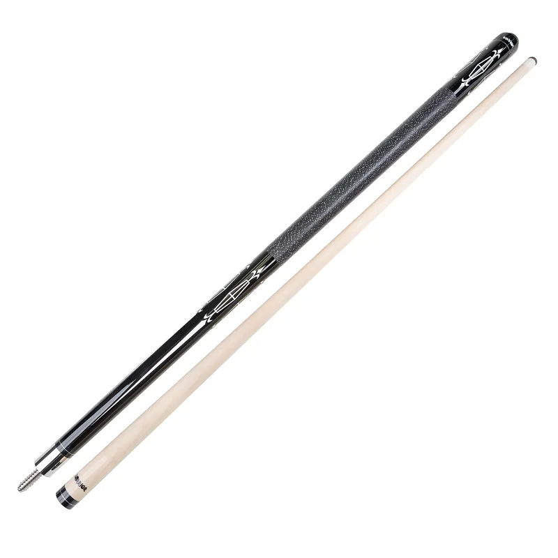 WSB19-9 | 2pcs. Warrior maple Cue Stick, s.s. joint, blk I