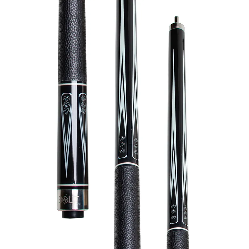 WSB-311D| 2pcs. Bolt Kamui Black Tip Cue
