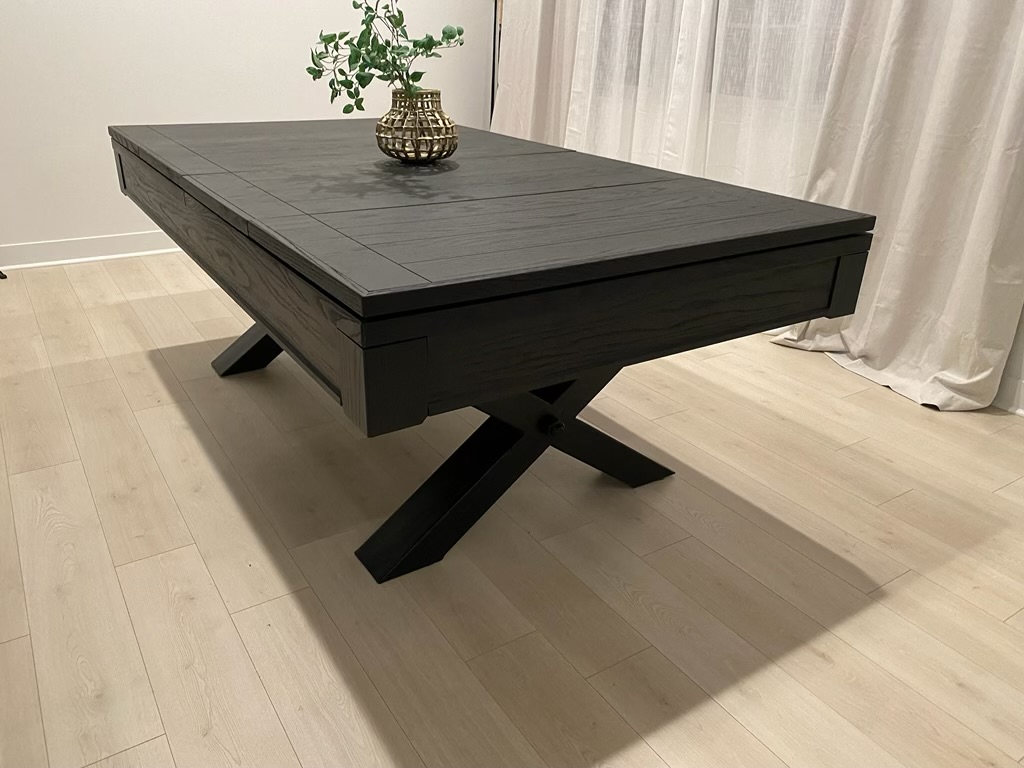 Belvedere pool table, Black finish