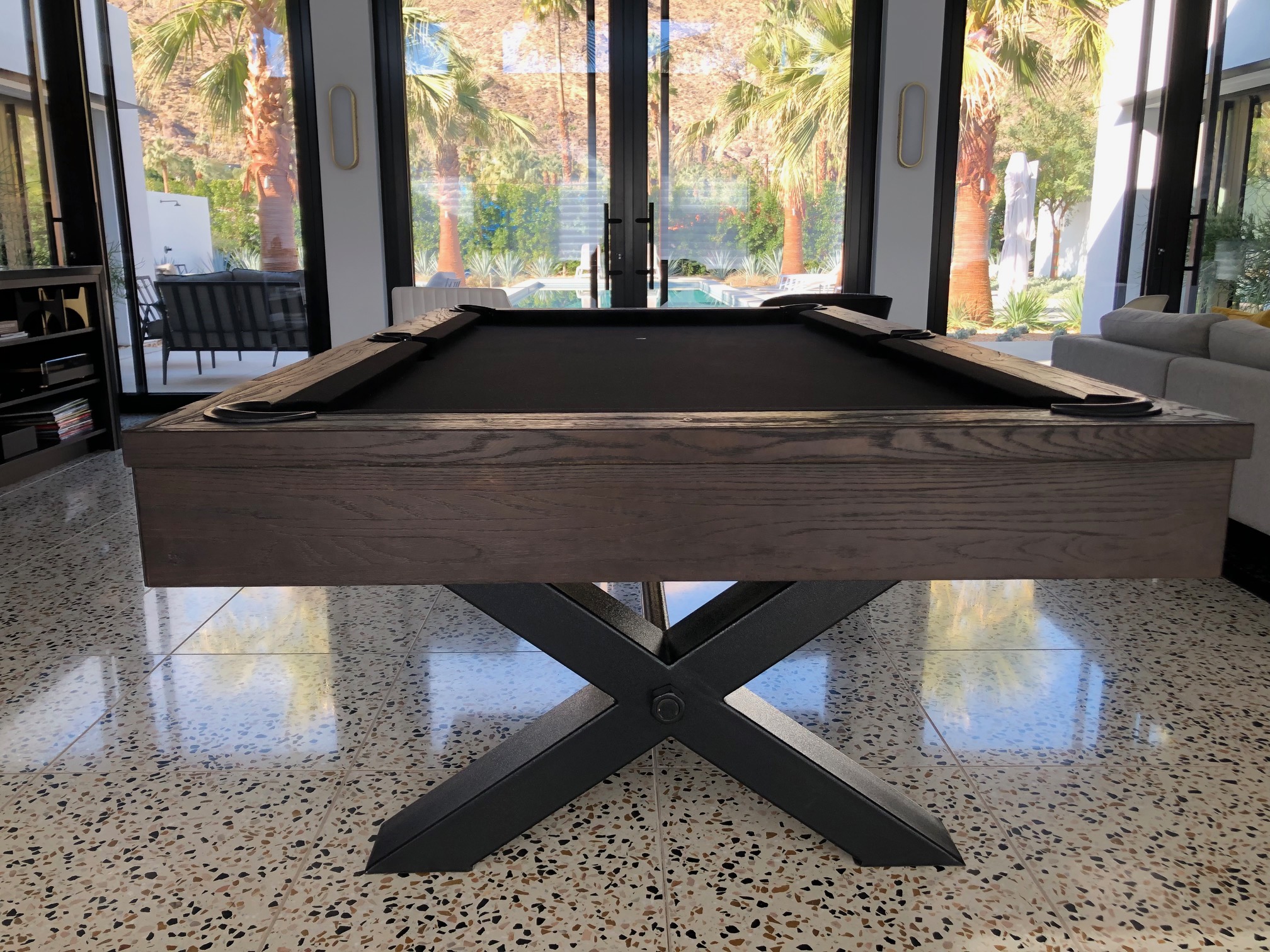 Belvedere pool table, Charcoal finish