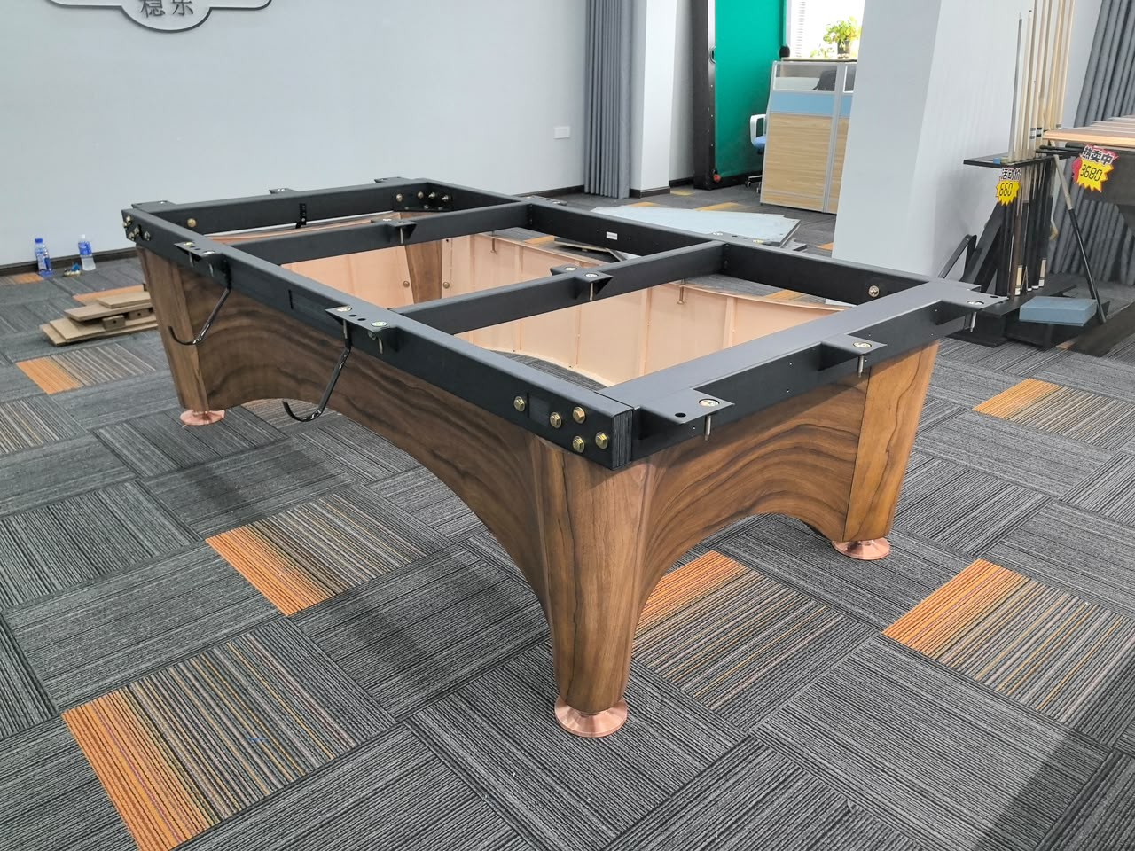 Pool Table Installation — table detail